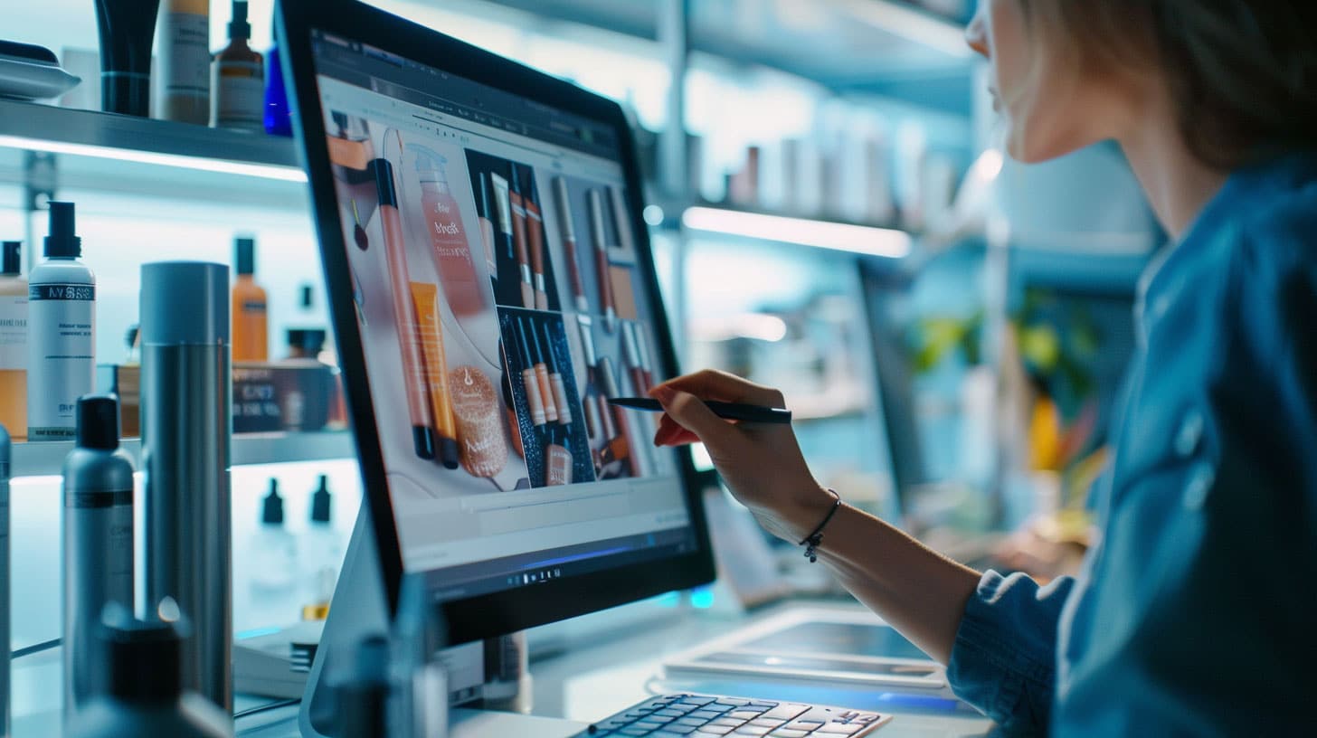 a person using a computer