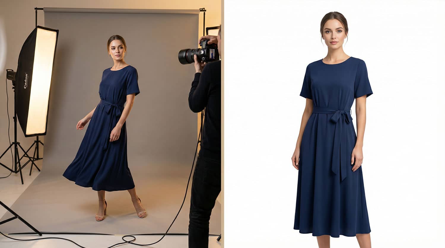 AI fashion models UK comparison showing cost savings for clothing brands